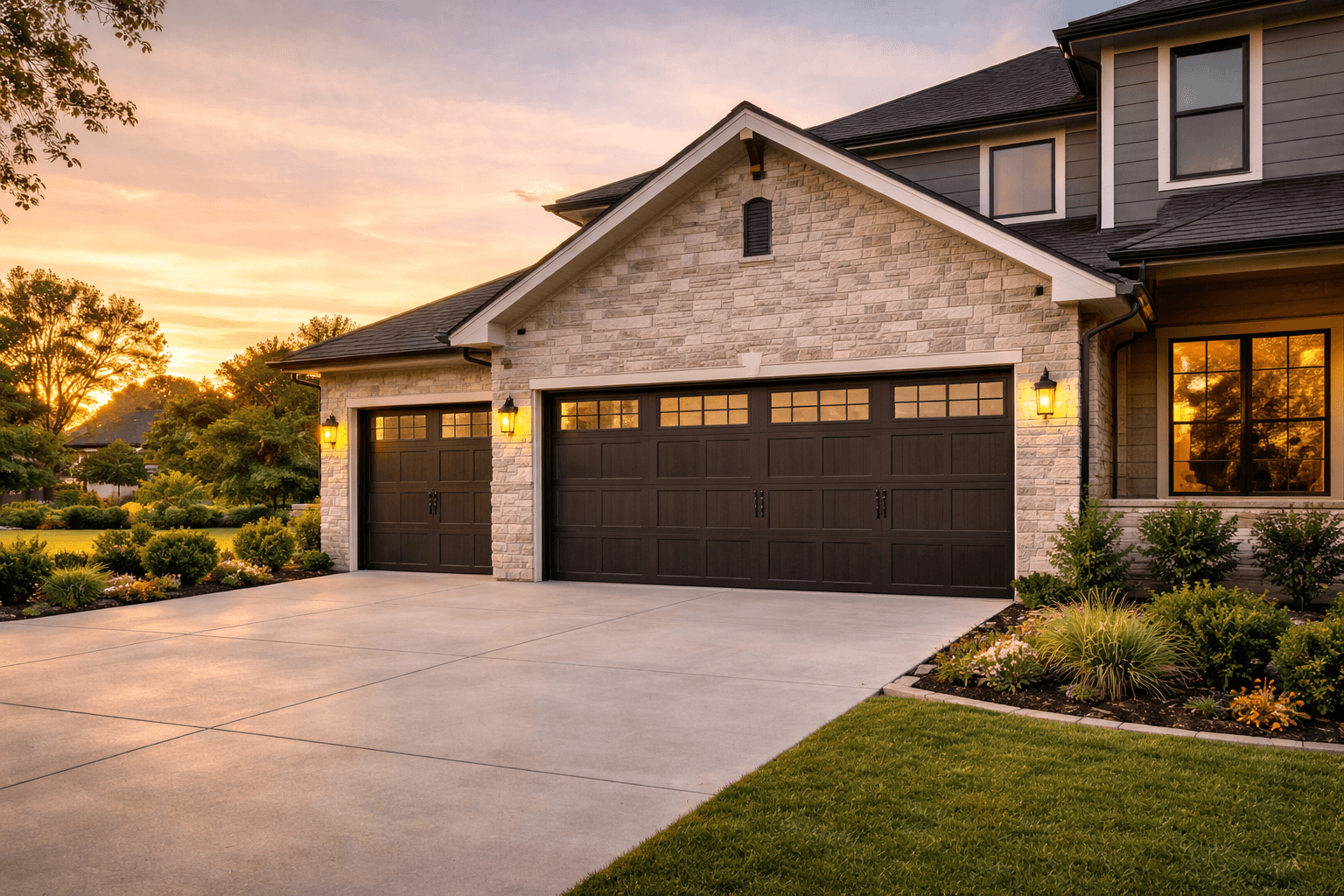 Residential garage door