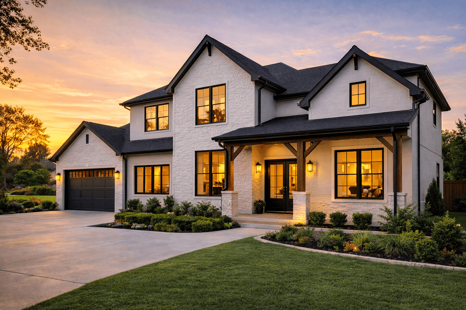 Exterior paint application